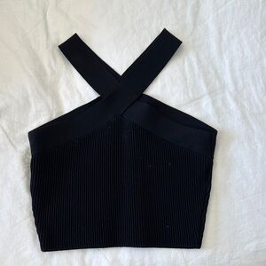 Aritzia Sculpt Knit Criss Cross Cropped Tank